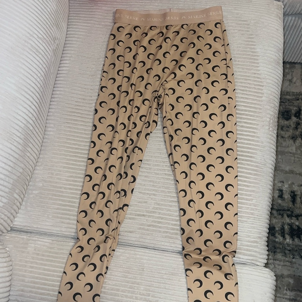 Marine Serre Tan all over moon leggings never worn
